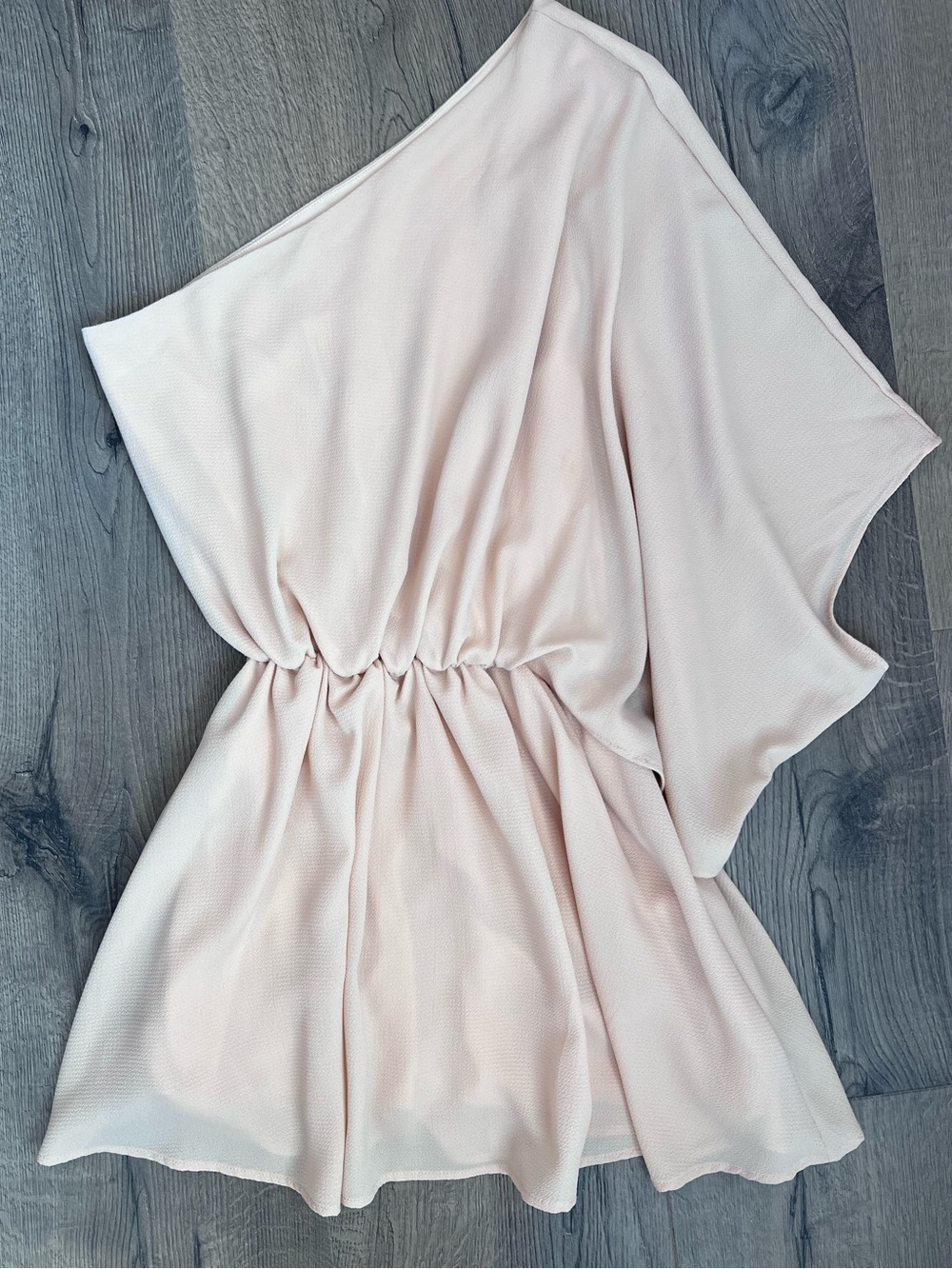One-Shoulder mini dress in Ivory - small